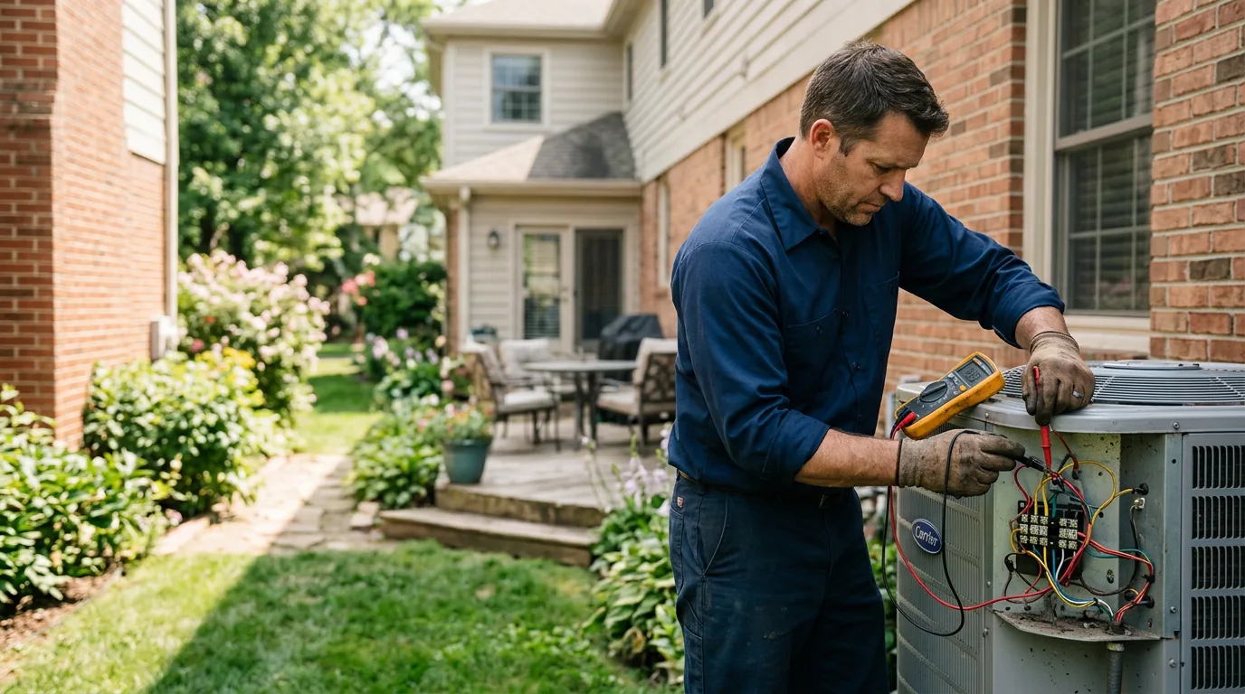 HVAC technician working near Newtonsville, OH